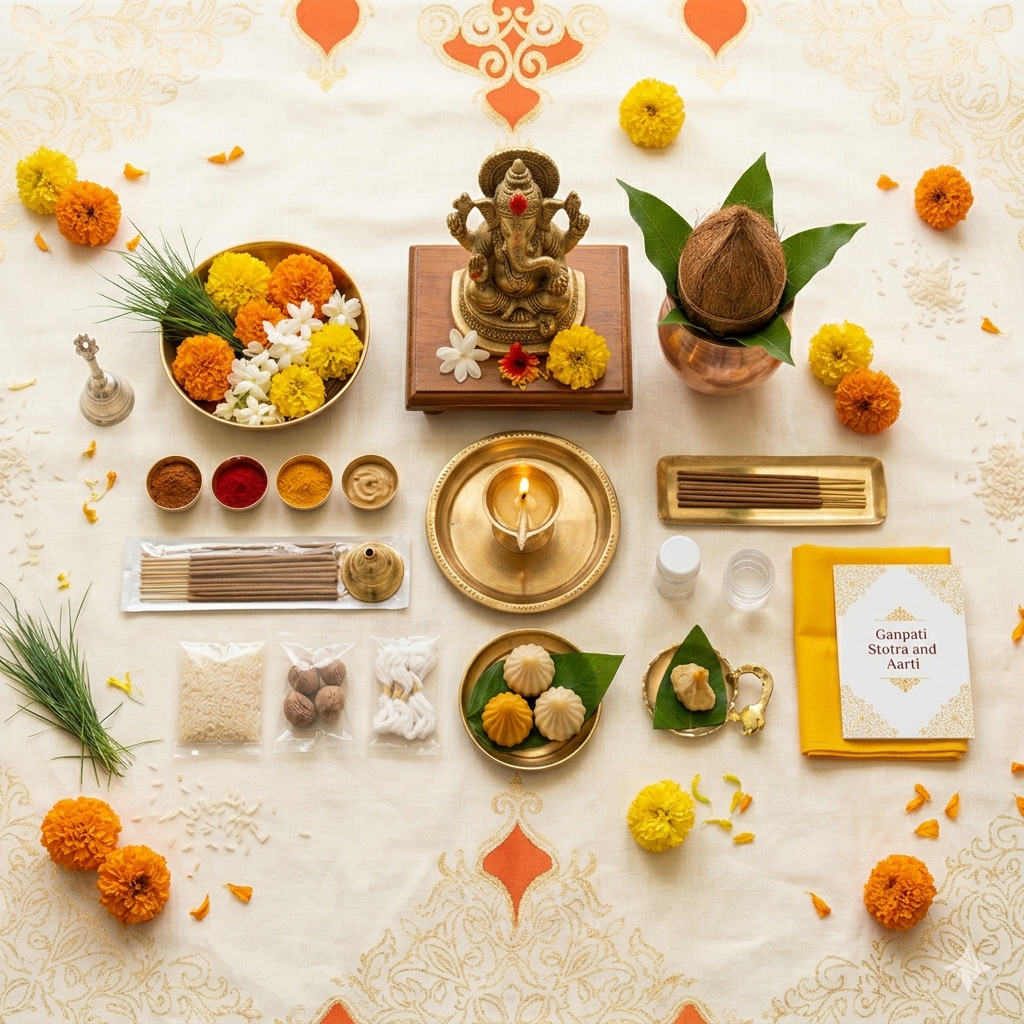 गणपती पूजा संपूर्ण किट